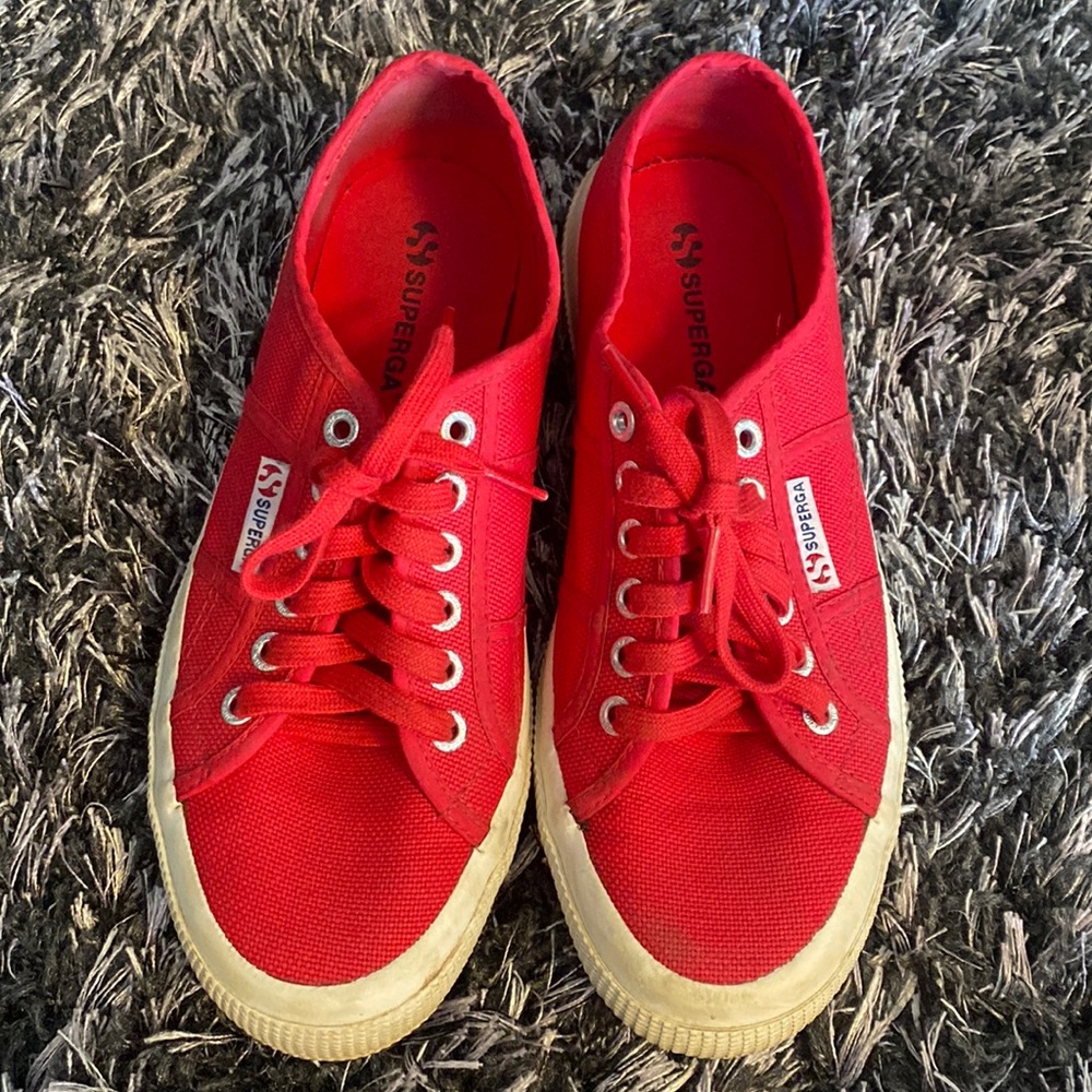 Red Superga Sneakers